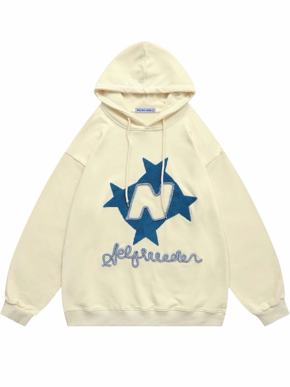 Aelfric Eden Stellaris Embroidered Pullover Hoodie Stars Unisex Adult Medium Y2K